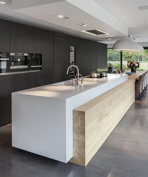 Modern kitchen remodeling example